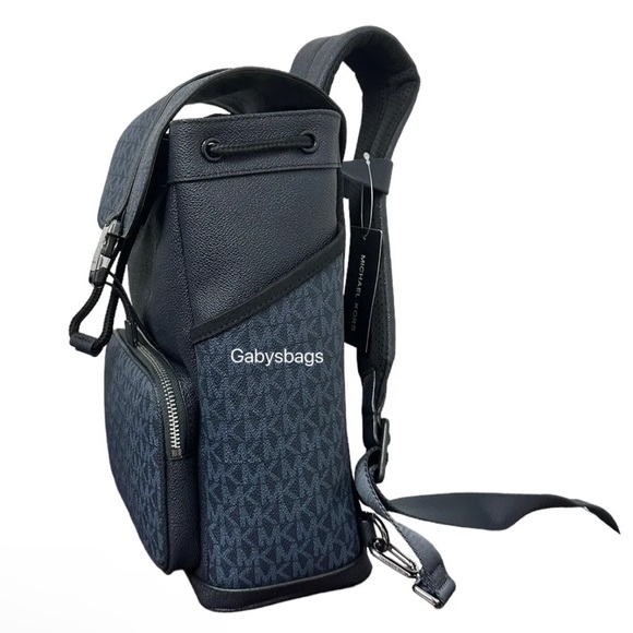 Michael Kors Cooper MK Logo Large Sporty Slingpack Backpack Admiral Blue - Picture 3 of 5